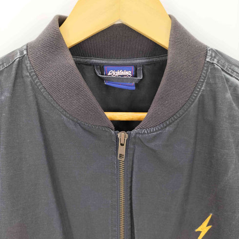 LIGHTNING BOLT 稲妻刺繍 ブルゾン メンズ JPN:S