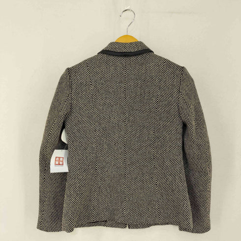 タルボット TALBOTS レザーパイピング ジップアップジャケット レディース 0