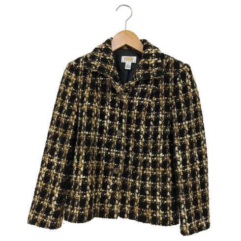 タルボット TALBOTS ツイードジャケット レディース 0