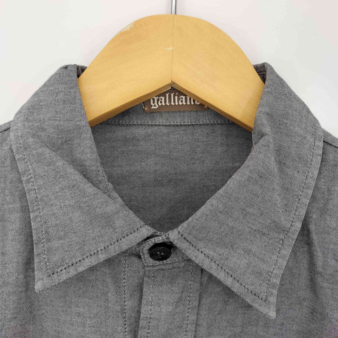ジョンガリアーノ JOHN GALLIANO バックプリント レギュラーカラーシャツ メンズ 30/44