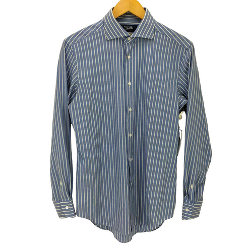 メーカーズシャツカマクラ Makers Shirt 鎌倉 WASHABLE WOOL L/S ストライプシャツ メンズ 39
