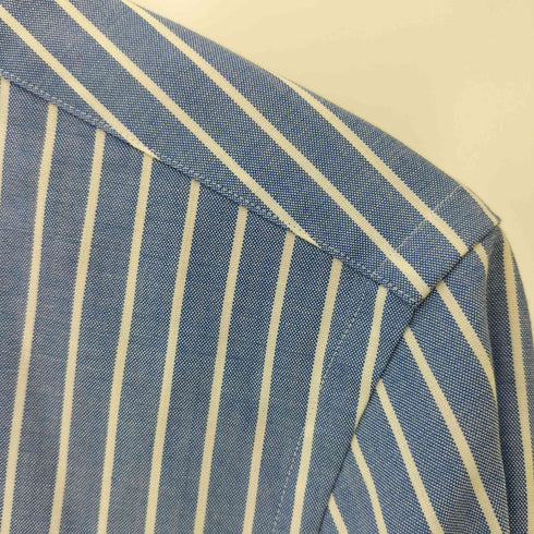 メーカーズシャツカマクラ Makers Shirt 鎌倉 WASHABLE WOOL L/S ストライプシャツ メンズ 39