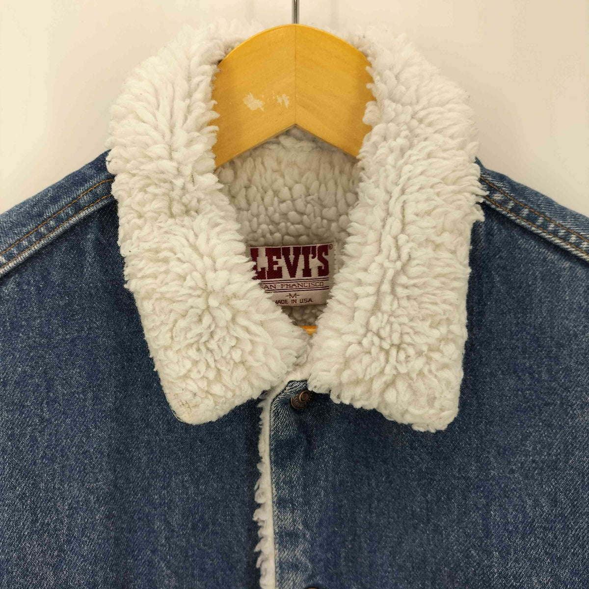 リーバイス Levis USA製デニムボアジャケット ボタン裏527刻印 メンズ 