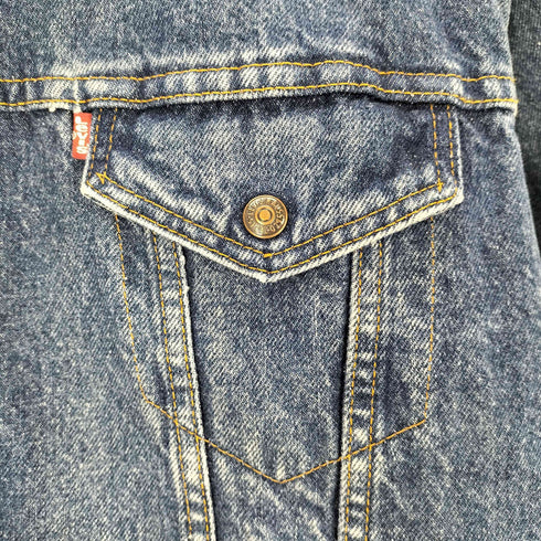 リーバイス Levis USA製デニムボアジャケット ボタン裏527刻印 メンズ JPN:M