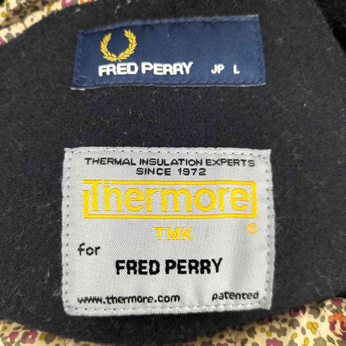フレッドペリー FRED PERRY THERMORE ダッフルコート 裏地花柄 メンズ JPN:L