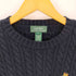 ローレンラルフローレン LAUREN RALPH LAUREN エンブレム刺繍ケーブル編みニット レディース JPN:L