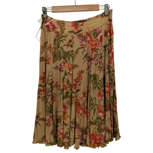 マックスマーラ MAX MARA 花柄 フレア 膝丈 スカート レディース JPN:40