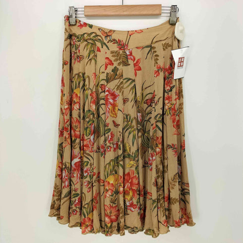 マックスマーラ MAX MARA 花柄 フレア 膝丈 スカート レディース JPN:40