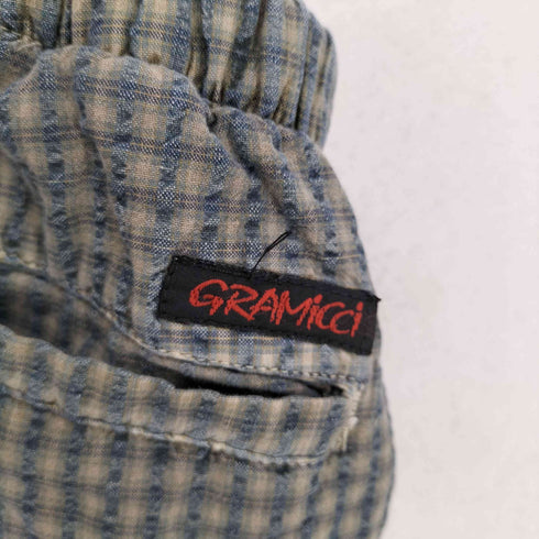 グラミチ GRAMICCI MADE IN USA チェック柄クライミングパンツ メンズ JPN:L