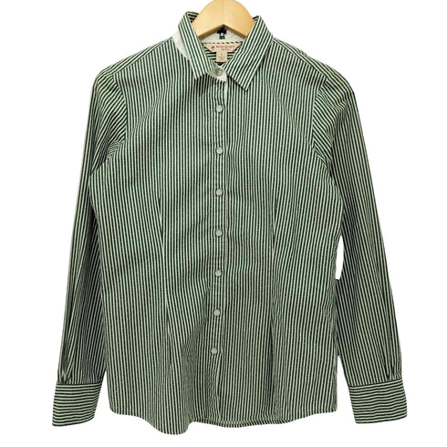 ブルックスブラザーズレッドフリース BROOKS BROTHERS REDFLEECE ストライプ柄 コットン ロングスリーブシャツ レディース US:0-2