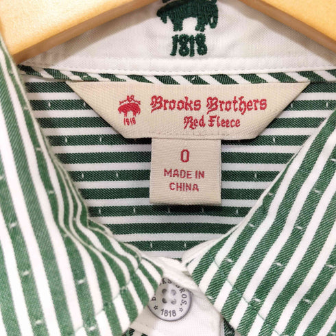 ブルックスブラザーズレッドフリース BROOKS BROTHERS REDFLEECE ストライプ柄 コットン ロングスリーブシャツ レディース US:0-2