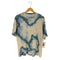 ザラ ZARA スプレープリント ニット Tシャツ メンズ import:M