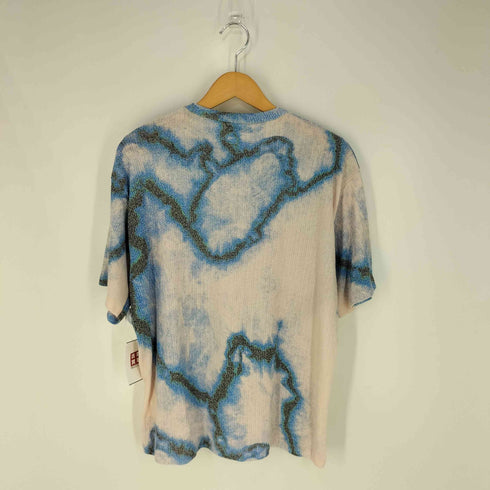 ザラ ZARA スプレープリント ニット Tシャツ メンズ import:M