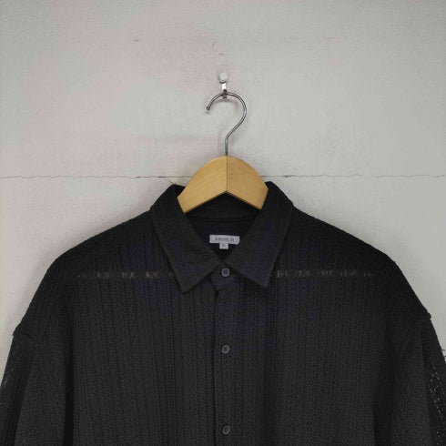 ANOBLIR 総レース半袖シャツ メンズ JPN:XL