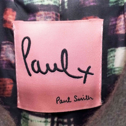 ポールスミス Paul Smith 裏地アニマル柄 ウール混 クルミボタン ピーコート レディース US:0-2