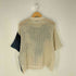 ザラ ZARA 藍染デザイン ニット Tシャツ メンズ import:M