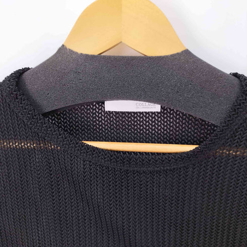 コラージュガリャルダガランテ COLLAGE GALLARDAGALANTE 23SS ヘリンボンメッシュショートサマーニット レディース FREE