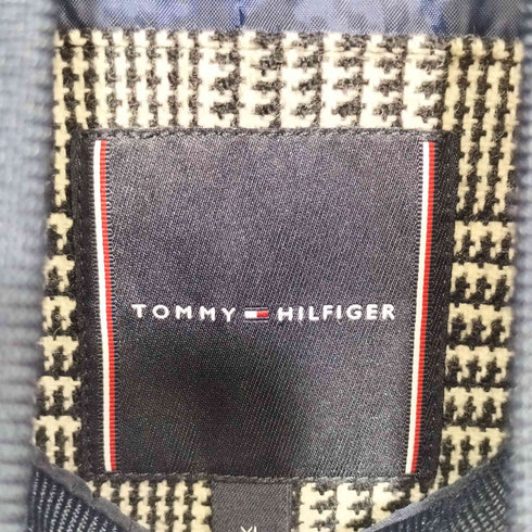 トミーヒルフィガー TOMMY HILFIGER グレンチェック インナーブルゾンロングコート メンズ XL