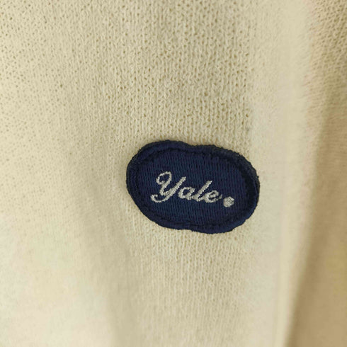 YALE x NICEWEATHER BOUCLE PK CREWNECK IVORY ニットポロシャツ メンズ import:M