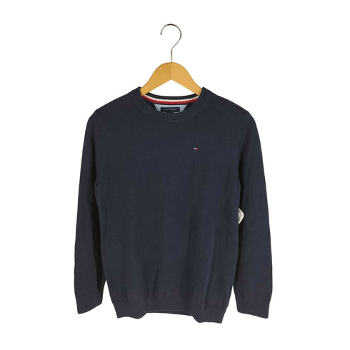 トミーヒルフィガー TOMMY HILFIGER フラッグ刺繍 コットンニット レディース import:XL