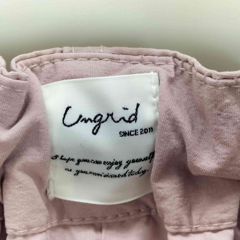アングリッド Ungrid ナイロン混ミリタリールーズパンツ レディース FREE