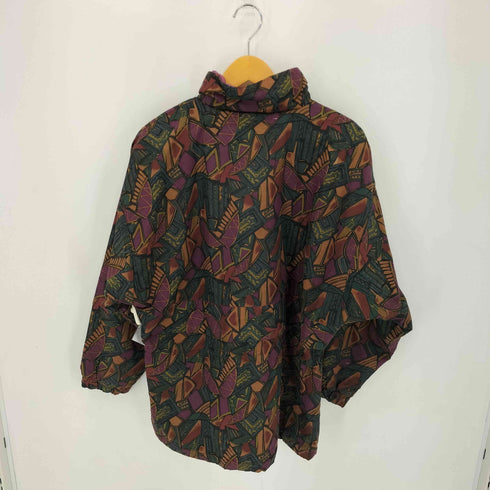 裏地フリース 総柄シェルジャケット レディース import:S