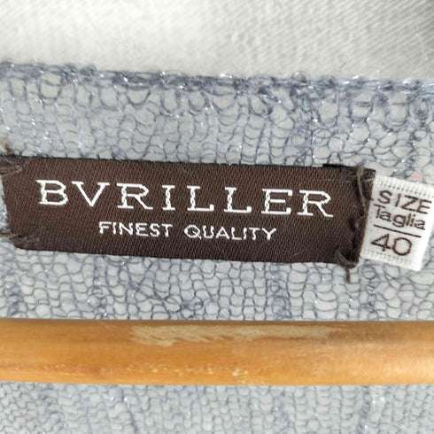 BVRILLER モヘヤ Vネック ラメ ニット レディース 40