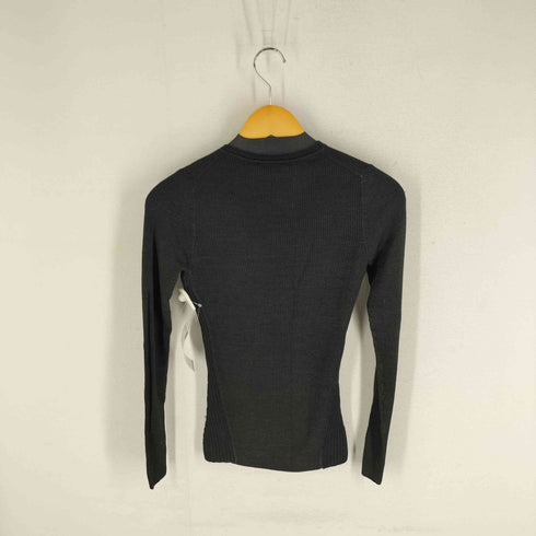 バーバリーブラックレーベル BURBERRY BLACK LABEL Vネック ウール ニット レディース 38
