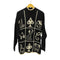 ユナイテッドカラーズオブベネトン UNITED COLORS OF BENETTON MADE IN ITALY トランプ柄 モックネックニット SHETLAND PURE NEW WOOL メンズ