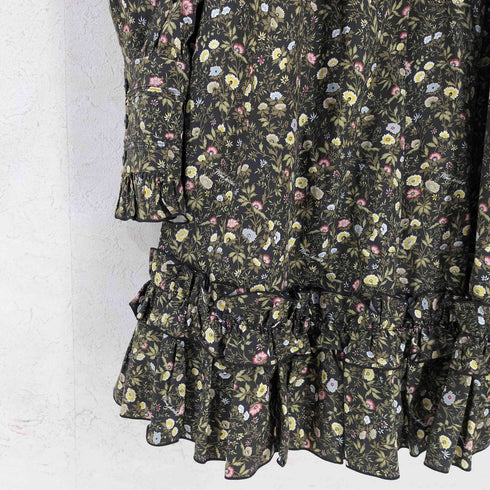 マークジェイコブス MARC JACOBS THE VICTORIAN SMOCK DRESS GREEN MULTI レディース 0