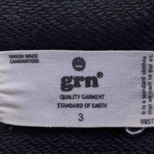 ジーアールエヌ grn 配色裏毛 ジップパーカー メンズ JPN:3