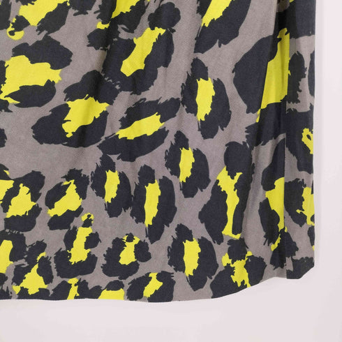 ダイアンフォンファステンバーグ DIANE VON FURSTENBERG レオパード フロントリボン シルクワンピース レディース JPN:2