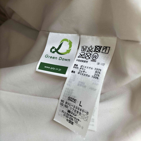 ビス ViS Green Down フーデッドダウンブルゾン レディース JPN:L