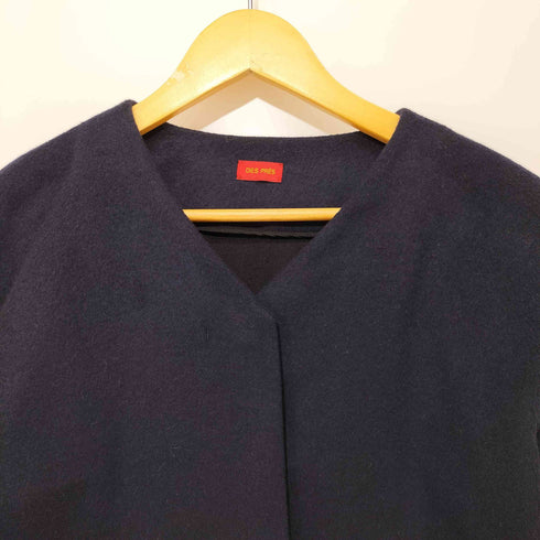 デプレ DES PRES 19AW ウール混 カシミヤ混 ノーカラー 1B ジャケット レディース JPN:38