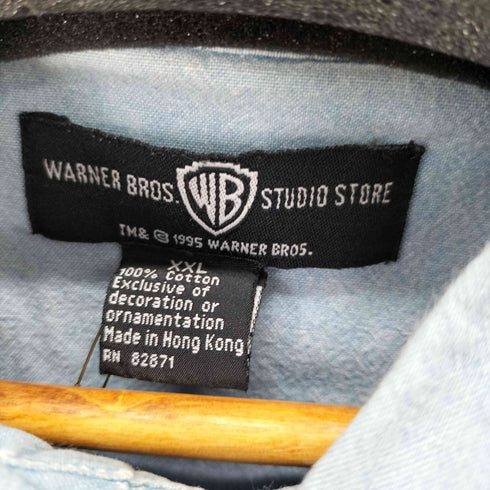 ワーナーブラザーズスタジオストア WARNER BROS STUDIO STORE 90S キャラクター刺繍 ウェスタンシャツ メンズ XXL