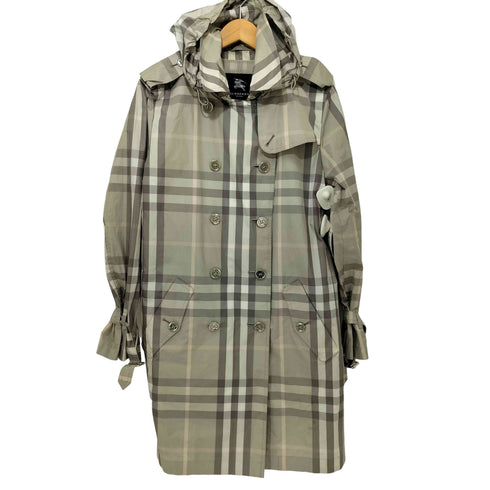 バーバリーロンドン BURBERRY LONDON ノバチェックフーデットコート レディース 44