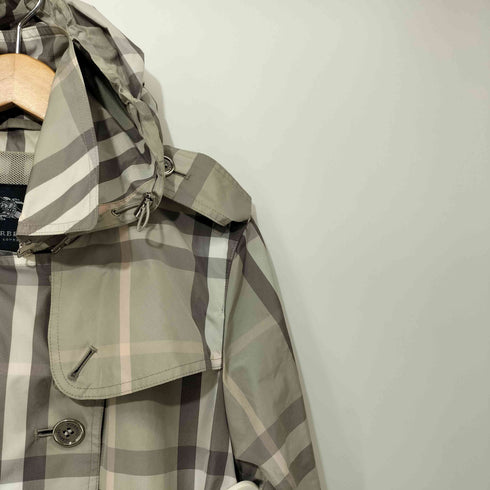 バーバリーロンドン BURBERRY LONDON ノバチェックフーデットコート レディース 44