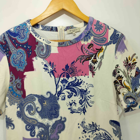 エトロ ETRO ペイズリー柄半袖ワンピース レディース 46
