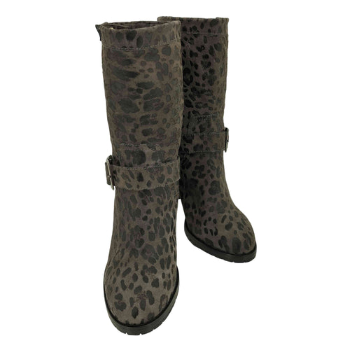 ジミーチュウ JIMMY CHOO レオパードブーツ 144dart レディース 39