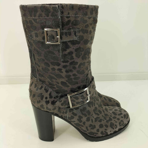 ジミーチュウ JIMMY CHOO レオパードブーツ 144dart レディース 39