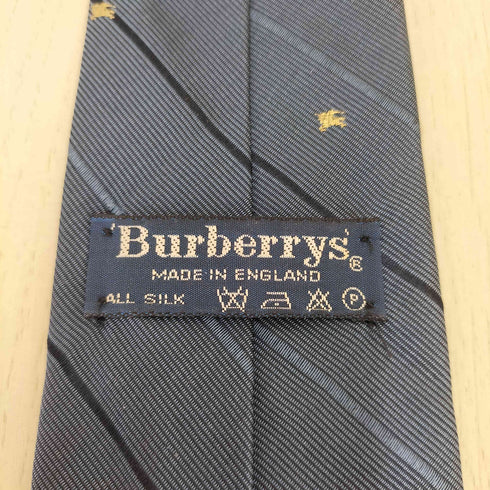 バーバリーズ BURBERRYS ロゴ 総柄 シルク ネクタイ メンズ