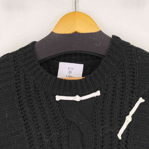ケーエムケージャパンブランド KMK JAPAN BRAND ショルダージップアクリルニット レディース M-L