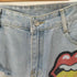 ペイントダメージデニムパンツ レディース JPN:M