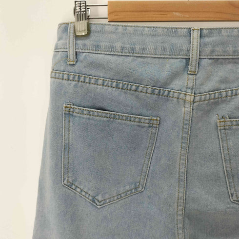ペイントダメージデニムパンツ レディース JPN:M