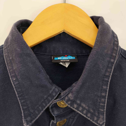 カブー KAVU 90s USA製 ハーフボタンデニム地プルオーバー メンズ import:M