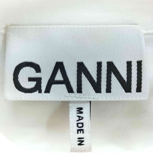 ガニー Ganni コットンポプリン ブラウス スナップボタン付き レディース DE:36