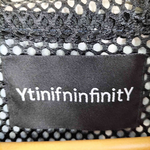 BARRAGAN YtinifninfinitY 総柄 裏地メッシュ リップストップ 比翼ジップアップフーディーコート メンズ