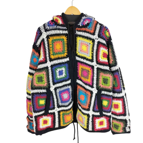 シュプリーム Supreme 20AW Crochet Hooded Zip Up Sweater HAND KNIT ハンドニット ジップアップセーター フーディー メンズ JPN:XL