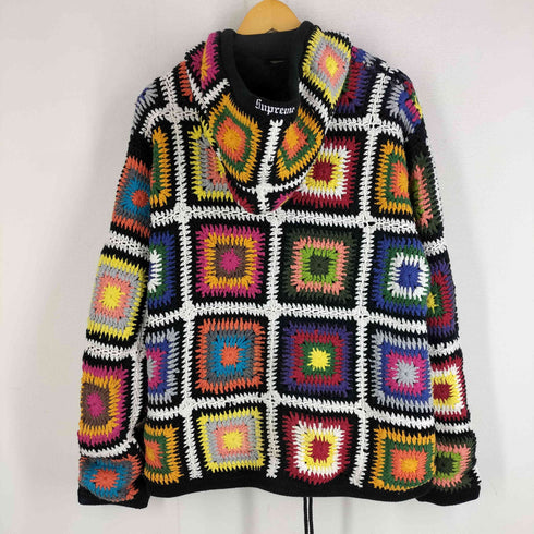 シュプリーム Supreme 20AW Crochet Hooded Zip Up Sweater HAND KNIT ハンドニット ジップアップセーター フーディー メンズ JPN:XL