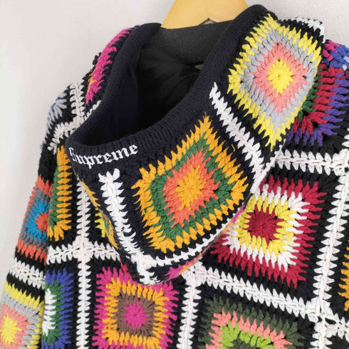 シュプリーム Supreme 20AW Crochet Hooded Zip Up Sweater HAND KNIT ハンドニット ジップアップセーター フーディー メンズ JPN:XL